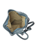 Anna Luchini Rucsac Jessica piele naturala Albastru deschis