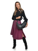 Anna Luchini Geanta de umar Simina piele naturala Negru