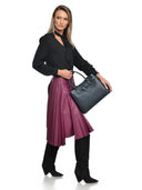 Anna Luchini Geanta de mana  Ruxandra piele naturala Albastru inchis