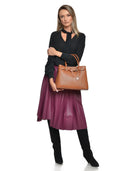 Anna Luchini Geanta de mana  Ruxandra piele naturala Coniac