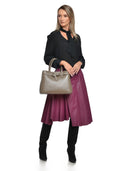 Anna Luchini Geanta de mana  Ruxandra piele naturala Taupe