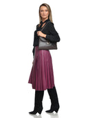 Anna Luchini Geanta de umar Oana piele naturala Maro inchis