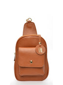 Anna Luchini Rucsac Anca piele naturala Coniac