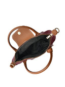 Anna Luchini Geanta de mana  Adela piele naturala Visiniu