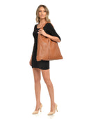 Anna Luchini Geanta de umar Eliza piele naturala Coniac