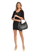 Anna Luchini Geanta de umar Dorota piele naturala Negru