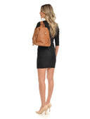 Anna Luchini Rucsac Antonia piele naturala Coniac