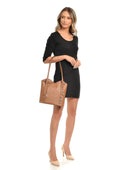 Anna Luchini Geanta de umar Adriana piele naturala Coniac