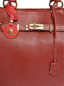 Anna Luchini Geanta de mana  Camila piele naturala Rosu inchis