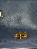 Anna Luchini Geanta de mana  Miruna piele naturala Albastru inchis