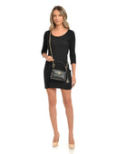 Anna Luchini Geanta de mana  Francesca piele naturala Negru