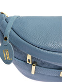 Anna Luchini Geanta Postas Giulia piele naturala Albastru deschis