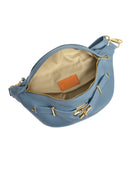 Anna Luchini Geanta Postas Giulia piele naturala Albastru deschis