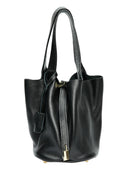 Anna Luchini Geanta de umar Aurora piele naturala Negru