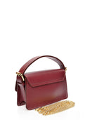 Anna Luchini Geanta Postas Rita piele naturala Visiniu