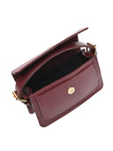 Anna Luchini Geanta Postas Rita piele naturala Visiniu