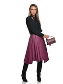 Anna Luchini Geanta Postas Rita piele naturala Visiniu