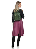 Anna Luchini Rucsac Giovanna piele naturala Verde inchis