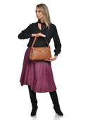 Anna Luchini Geanta de umar Miranda piele naturala Coniac