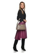 Anna Luchini Geanta de umar Miranda piele naturala Taupe