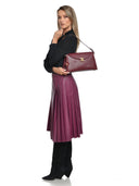 Anna Luchini Geanta de umar Miranda piele naturala Visiniu