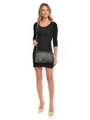 Anna Luchini Geanta de umar Eleonora piele naturala Negru