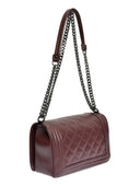 Anna Luchini Geanta de umar Eleonora piele naturala Visiniu