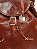 Anna Luchini Rucsac Ginevra piele naturala Maro