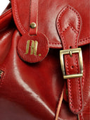 Anna Luchini Rucsac Ginevra piele naturala Rosu