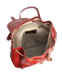 Anna Luchini Rucsac Ginevra piele naturala Rosu