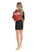 Anna Luchini Rucsac Francine piele naturala Rosu