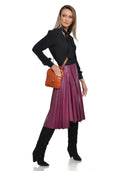 Anna Luchini Geanta Postas Lavinia piele naturala Coniac