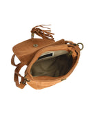 Anna Luchini Geanta Postas Agripina piele naturala Coniac