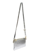 Anna Luchini Geanta Postas Vittoria piele naturala Argintiu