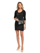 Anna Luchini Geanta Postas Vittoria piele naturala Negru