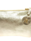 Anna Luchini Geanta Postas Vittoria piele naturala Auriu