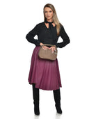 Anna Luchini Geanta de mana  Damaris piele naturala Taupe