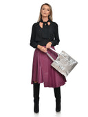 Anna Luchini Geanta de umar Delia piele naturala Argintiu