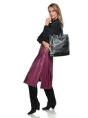 Anna Luchini Geanta de umar Delia piele naturala Negru