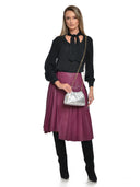 Anna Luchini Geanta Postas Beatrix piele naturala Argintiu