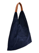 Anna Luchini Geanta de umar Vivienne piele naturala Albastru