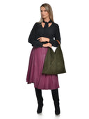 Anna Luchini Geanta de umar Vivienne piele naturala Verde