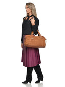 Anna Luchini Geanta de mana  Eleonora piele naturala coniac