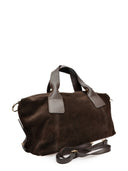 Anna Luchini Geanta de mana  Eleonora piele naturala Maro inchis