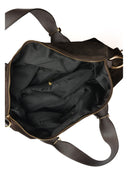 Anna Luchini Geanta de mana  Eleonora piele naturala Maro inchis