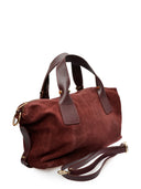 Anna Luchini Geanta de mana  Eleonora piele naturala Visiniu