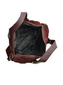 Anna Luchini Geanta de mana  Eleonora piele naturala Visiniu