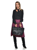 Anna Luchini Geanta de umar Giada piele naturala Negru