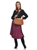 Anna Luchini Geanta de umar Mia piele naturala coniac