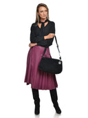 Anna Luchini Geanta de umar Mia piele naturala Negru